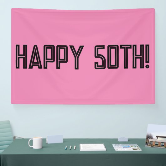 BONNE BANNIÈRE DU 50E ANNIVERSAIRE (Salon professionnel)