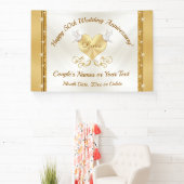 Bonne bannière du 50e anniversaire, Golden personn (Insitu)