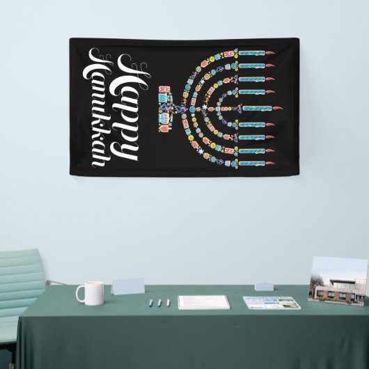 Bonne bannière Hanoukka (Salon professionnel)