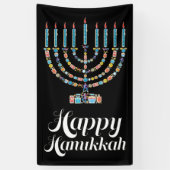 Bonne bannière Hanoukka (Vertical)