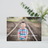 Bonne Bouchée Nous Apportons Photo Carte de Noël (Debout devant)