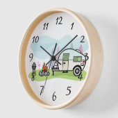 Bonne Camper Trailer Grande horloge (Angle)