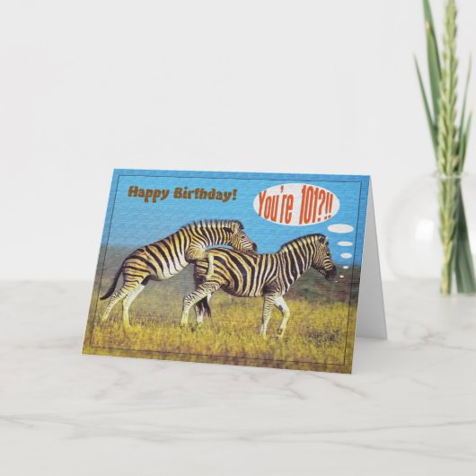 Bonne carte 101e anniversaire (Devant)