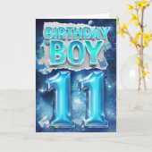 Bonne carte 11e anniversaire (Fleur jaune)