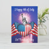 Bonne carte 4 juillet "Let Freedom Ring" (Debout devant)