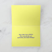 Bonne carte 50e anniversaire Super Cravate-teintur (Intérieur)