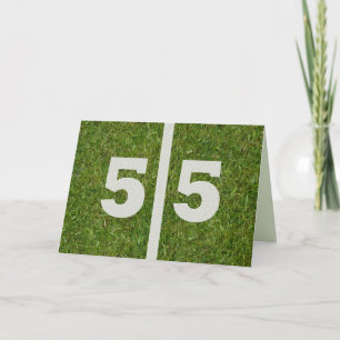 Bonne carte 55e anniversaire personnalisable