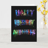 Bonne carte Anniversaire (Fleur jaune)