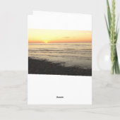 Bonne carte Anniversaire Joli coucher de soleil nu (Dos)