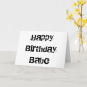 Bonne carte bébé anniversaire (Fleur jaune)