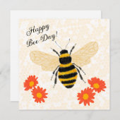 Bonne Carte Bee Day (Devant / Derrière)