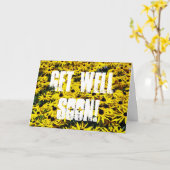 Bonne carte bientôt (Fleur jaune)