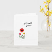 Bonne Carte Bientôt Avec Fleurs (Fleur jaune)