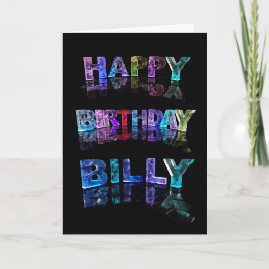 Bonne carte Billy Anniversaire (Devant)