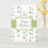 Bonne carte BIrthday (Fleur jaune)