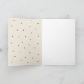 Bonne carte blanche Confetti Anniversaire (Intérieur)