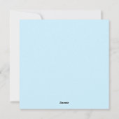 Bonne carte bleue 18e anniversaire (Dos)