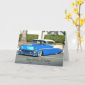 Bonne carte Bleue Classique Anniversaire Anniversa (Fleur jaune)