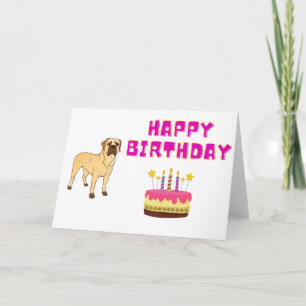 Bonne carte Boerboel d'anniversaire