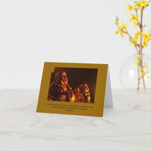 Bonne carte Bouddha Note (Fleur jaune)