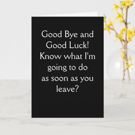 Bonne carte Bye (Fleur jaune)