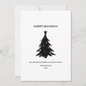 Bonne carte cadeau de vacances avec Pine Trees & S (Devant)