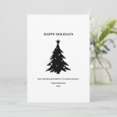 Bonne carte cadeau de vacances avec Pine Trees & S (Debout devant)