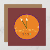 Bonne carte cadeau du Nouvel An 2025 (Devant / Derrière)