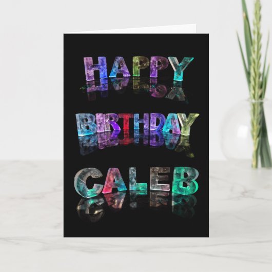Bonne carte Caleb Anniversaire (Devant)