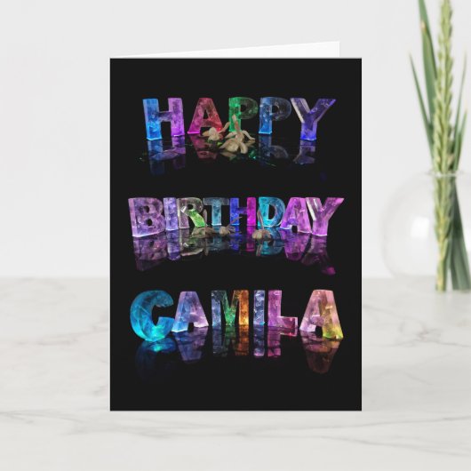 Bonne carte Camila d'anniversaire (Devant)