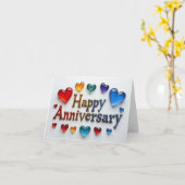 Bonne carte cardiaque Anniversaire. (Fleur jaune)