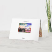 Bonne carte couleur Fête des pères avec un tracteu (Dos)