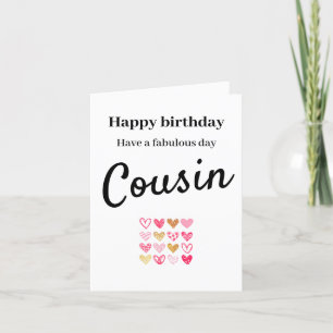 Bonne carte Cousin Anniversaire