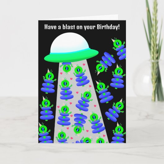Bonne carte d'alien anniversaire par Jo Images (Devant)