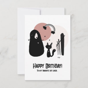 Bonne carte d'Amoureux des chats d'anniversaire en
