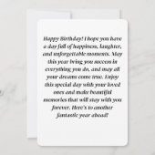 Bonne carte d'anniversaire (Dos)