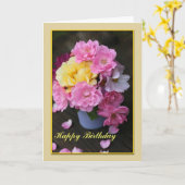 Bonne carte d'anniversaire (Fleur jaune)