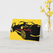 Bonne carte d'anniversaire (Fleur jaune)