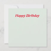 Bonne carte d'anniversaire (Dos)
