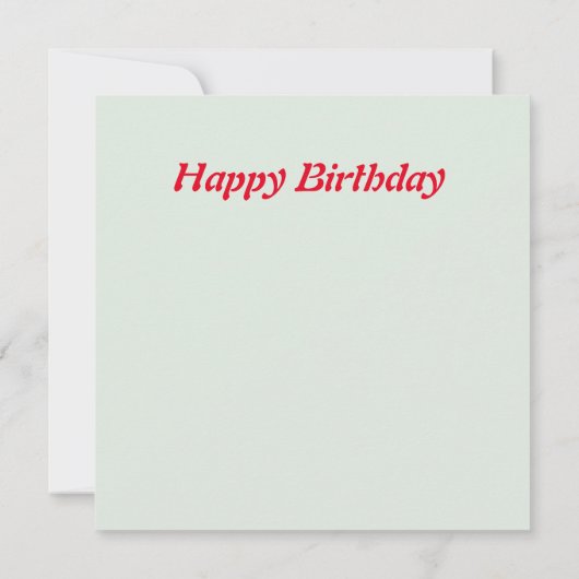 Bonne carte d'anniversaire (Dos)