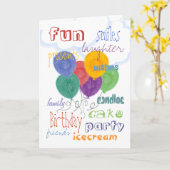 Bonne carte d'anniversaire (Fleur jaune)