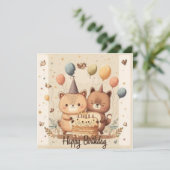 Bonne carte d'anniversaire (Debout devant)