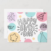 Bonne carte d'anniversaire (Devant / Derrière)