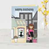 BONNE carte d'anniversaire (Fleur jaune)