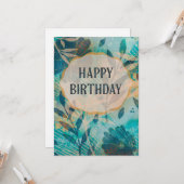 Bonne carte d'anniversaire (Devant/Arrière en situation)