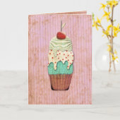 Bonne carte d'anniversaire (Fleur jaune)