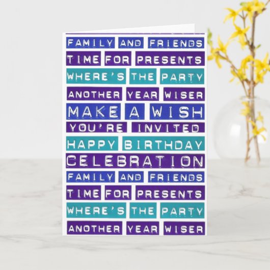 Bonne carte d'anniversaire (Fleur jaune)