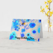 Bonne carte d'anniversaire (Fleur jaune)