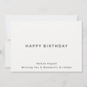 Bonne carte d'anniversaire (Devant)