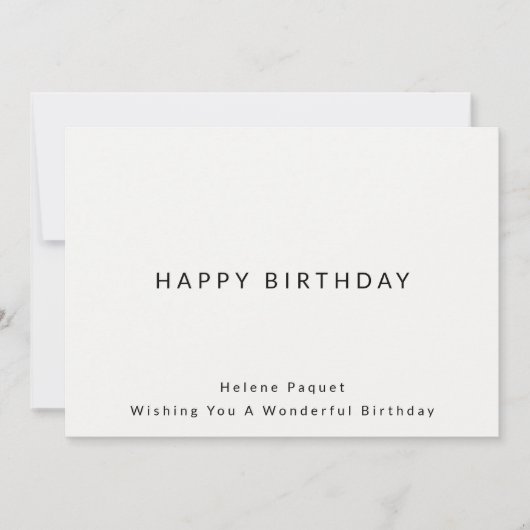 Bonne carte d'anniversaire (Devant)